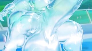 Gray Alien Muscle Slime Throbbing Animated Cock Destroyed