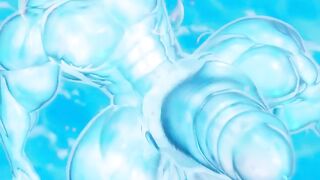 Gray Alien Muscle Slime Throbbing Animated Cock Destroyed