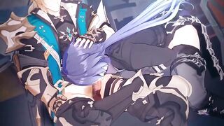Flins Gets Varka’s Throat Opened Raw Genshin Impact Hentai Blowjob