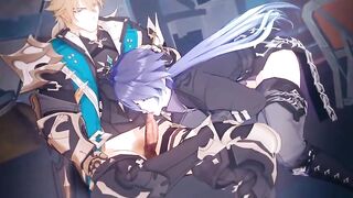 Flins Gets Varka’s Throat Opened Raw Genshin Impact Hentai Blowjob
