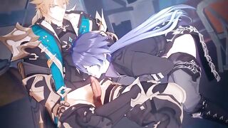 Flins Gets Varka’s Throat Opened Raw Genshin Impact Hentai Blowjob
