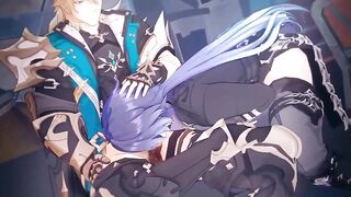 Flins Gets Varka’s Throat Opened Raw Genshin Impact Hentai Blowjob