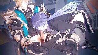 Flins Gets Varka’s Throat Opened Raw Genshin Impact Hentai Blowjob