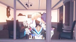Sampo and Gepard destroyed in raw gay anime r34