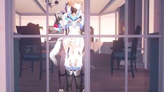 Sampo and Gepard destroyed in raw gay anime r34