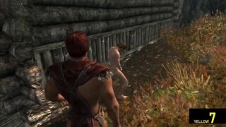 Farmer boy gets his tight ass destroyed in skyrim rough anal
