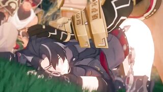 Wriothesley defiled by NPC raw gay animation