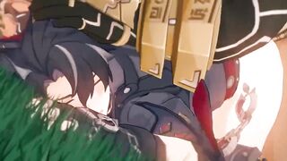 Wriothesley defiled by NPC raw gay animation