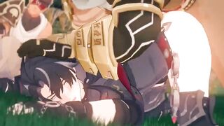 Wriothesley defiled by NPC raw gay animation