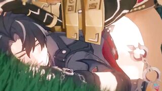 Wriothesley defiled by NPC raw gay animation