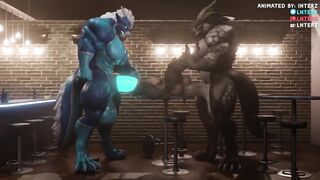 Deathclaw Spitroasted by Huge Muscular Furry Cum Dumps