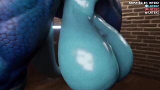 Deathclaw Spitroasted by Huge Muscular Furry Cum Dumps