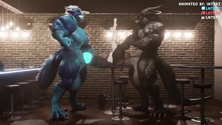 Deathclaw Spitroasted by Huge Muscular Furry Cum Dumps