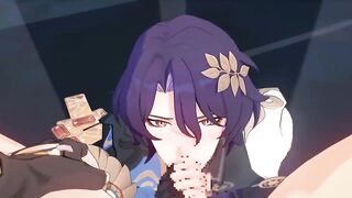 Dr Ratio sucked raw by his gay Honkai Star Rail lover