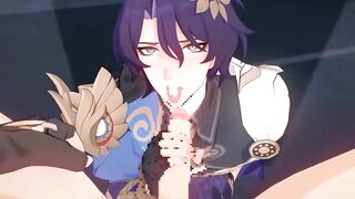 Dr Ratio sucked raw by his gay Honkai Star Rail lover
