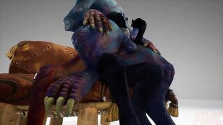 Drakon and Rawn brutal furry yiffing until they’re wrecked in cum