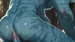 Wet Heat Gushing Breeding Session Gay Avatar Na'vi Hentai
