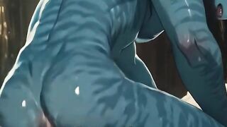 Wet Heat Gushing Breeding Session Gay Avatar Na'vi Hentai