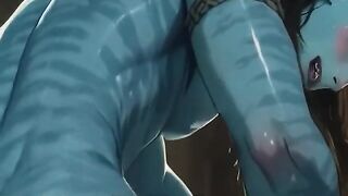 Wet Heat Gushing Breeding Session Gay Avatar Na'vi Hentai