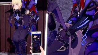 Dainsleif x Tartaglia destroyed raw animated yaoi hentai