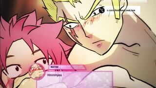 Laxus fucking Natsu raw yaoi anime no mercy bareback hunk plows him raw