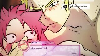 Laxus fucking Natsu raw yaoi anime no mercy bareback hunk plows him raw