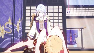 Ayato and Thoma's First Gay Time Animated Bareback Twink Roughness