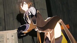 Zhongli Gets Destroyed And Anal Fucked In Genshin Yaoi