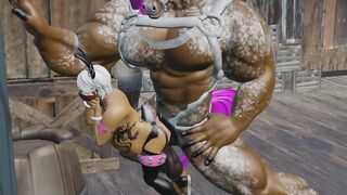 Gay Furry gets Destroyed by BBC Big Size Gangbang