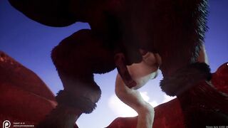 Vaark and Zumon raw furry yaoi gangbang with Max creampie anal