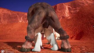 Vaark and Zumon raw furry yaoi gangbang with Max creampie anal