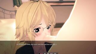 Femboy twink gets brutal public breeding in cartoon hentai game