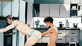 Gay Roommates Cartoon Steamy Creampie Fuck