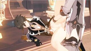Tartaglia Zhongli Anal Brutal Rough Hentai Yaoi