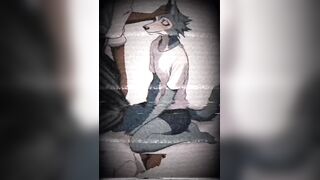 Legoshi ruined his pretty boy mouth gagging on that monster cock
