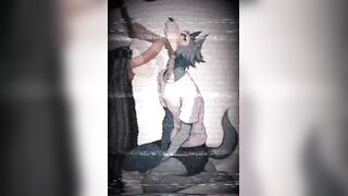 Legoshi ruined his pretty boy mouth gagging on that monster cock