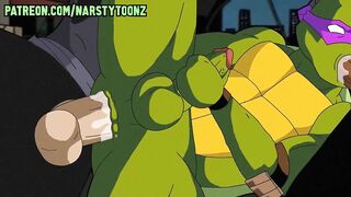 Gangbanged Mutant Ninja Turtle raw gay hentai cartoon ruin