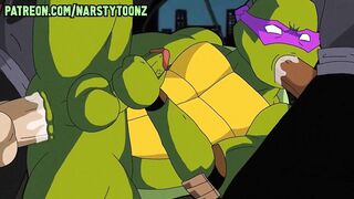 Gangbanged Mutant Ninja Turtle raw gay hentai cartoon ruin