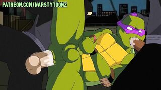 Gangbanged Mutant Ninja Turtle raw gay hentai cartoon ruin