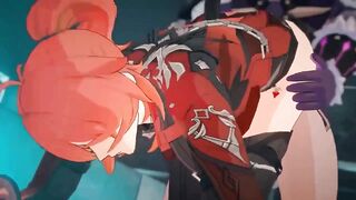 Diluc ruined raw and dripping by Fatui in Genshin gay hentai