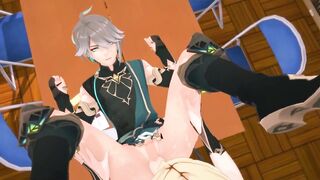 Kaveh Tops Alhaitham raw yaoi gay animation ruined in bed