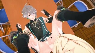Kaveh Tops Alhaitham raw yaoi gay animation ruined in bed