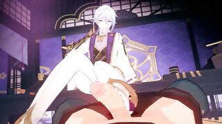 Ayato’s gay footjob destroys Genshin Impact hentai ecchi