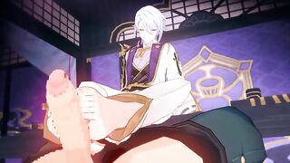 Ayato’s gay footjob destroys Genshin Impact hentai ecchi