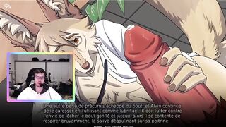 Twitch reaction fuckfest with French twink furry when gay twitch streamer destroys him