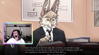 Twitch reaction fuckfest with French twink furry when gay twitch streamer destroys him