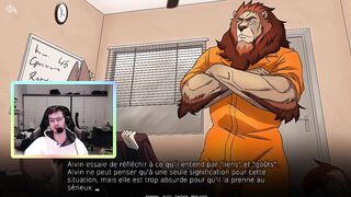 Twitch reaction fuckfest with French twink furry when gay twitch streamer destroys him