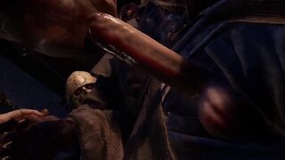 Gloria a las Mamadas with a Beast Masked Him Raw flesh cumshot