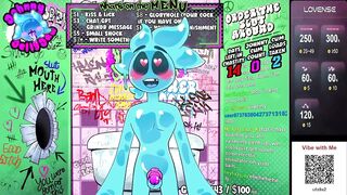 Slime has a gloryhole chat in the bathroom stall