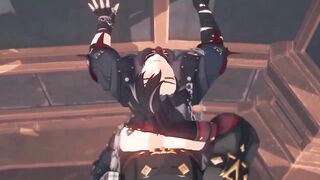 POV Fucking Wriothesley raw Genshin gay hentai animation